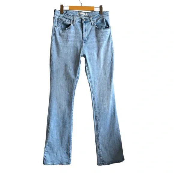 Levi’s 725 High Rise Bootcut Jeans Tribeca Light Wash Size 31 - Picture 2 of 16